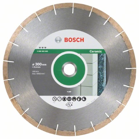 BOSCH DIAMOND CUTTING DISC BEST FOR CERAMIC 300 MM X 22.2 MM